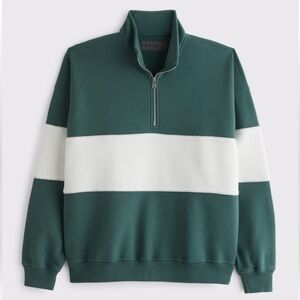 Abercrombie & Fitch Essential Half-Zip Sweatshirt MED